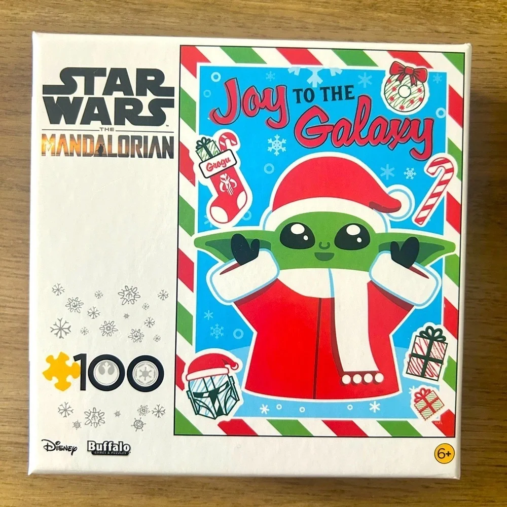 Star Wars Mandalorian “Joy to the Galaxy” 100-Piece Puzzle – Grogu Holiday (EUC)